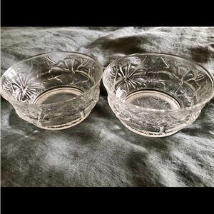 Rain Flower Anchor Hocking Bowls set of 2